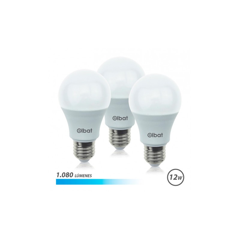 PACK 3 BOMBILLAS LED A60 | 12W |...