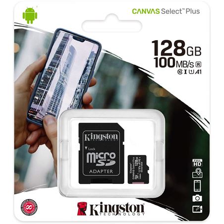 MEMORIA MICRO SD KINGSTON CLASE 10 128GB 100MB/S - SDCS2-128GB