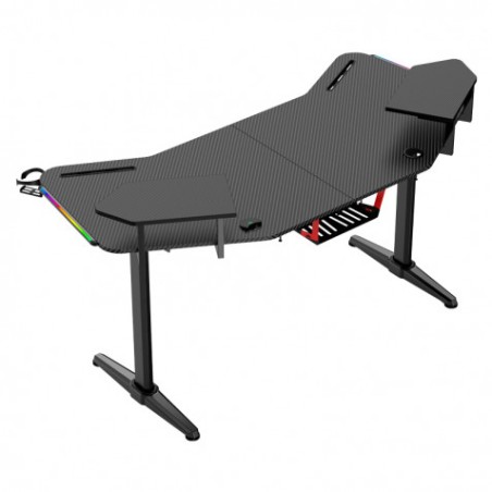MESA GAMING PRO1500 XL FIBRA CARBONO | LUZ RGB SOUND MUVIP