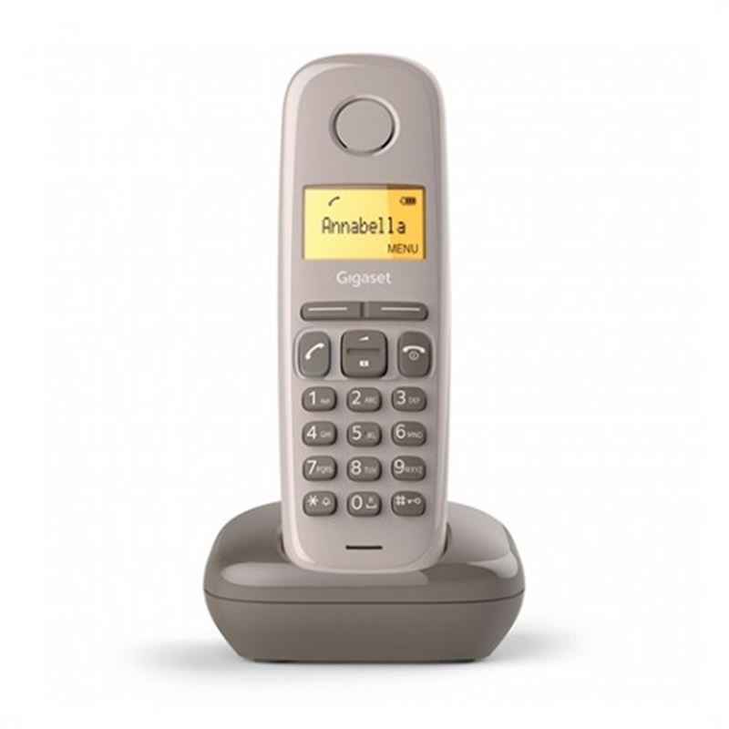 TELÉFONO DECT GIGASET A170 MARRON | LCD 1.5" | FUNCION ALARMA - 954331