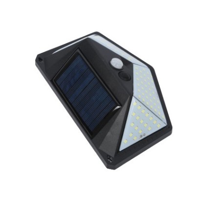 APLIQUE LED SOLAR 250LM ILUMINACIÓN 3 CARAS NEGRO ELBAT