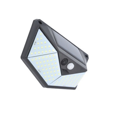 APLIQUE LED SOLAR 250LM ILUMINACIÓN 3 CARAS NEGRO ELBAT