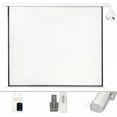 PANTALLA PROYECCION MOTORIZADA 2.40 X 2.40MTR CROMAD