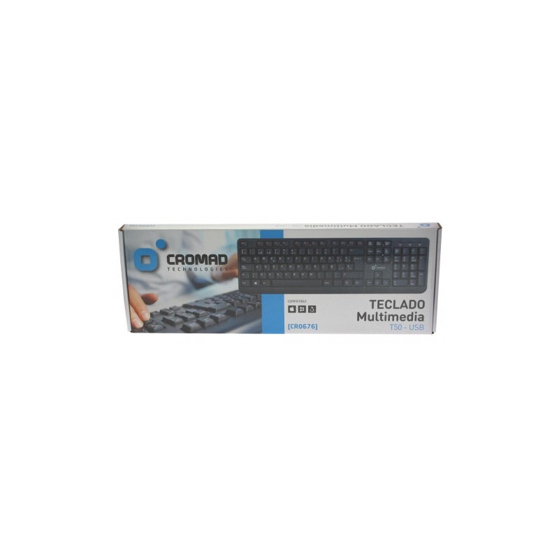 TECLADO MULTIMEDIA T50 USB CROMAD