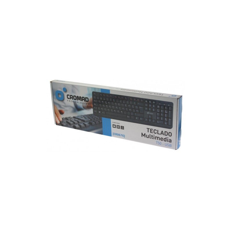 TECLADO MULTIMEDIA T50 USB CROMAD