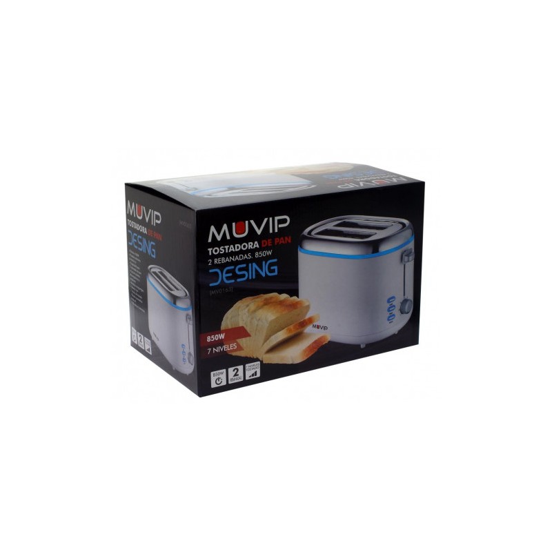 TOSTADORA DE PAN 850W DESIGN MUVIP