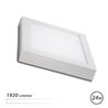 DOWNLIGHT CUADRADO SOBRE PARED LED 24W LUZ BLANCA ELBAT - EB0327