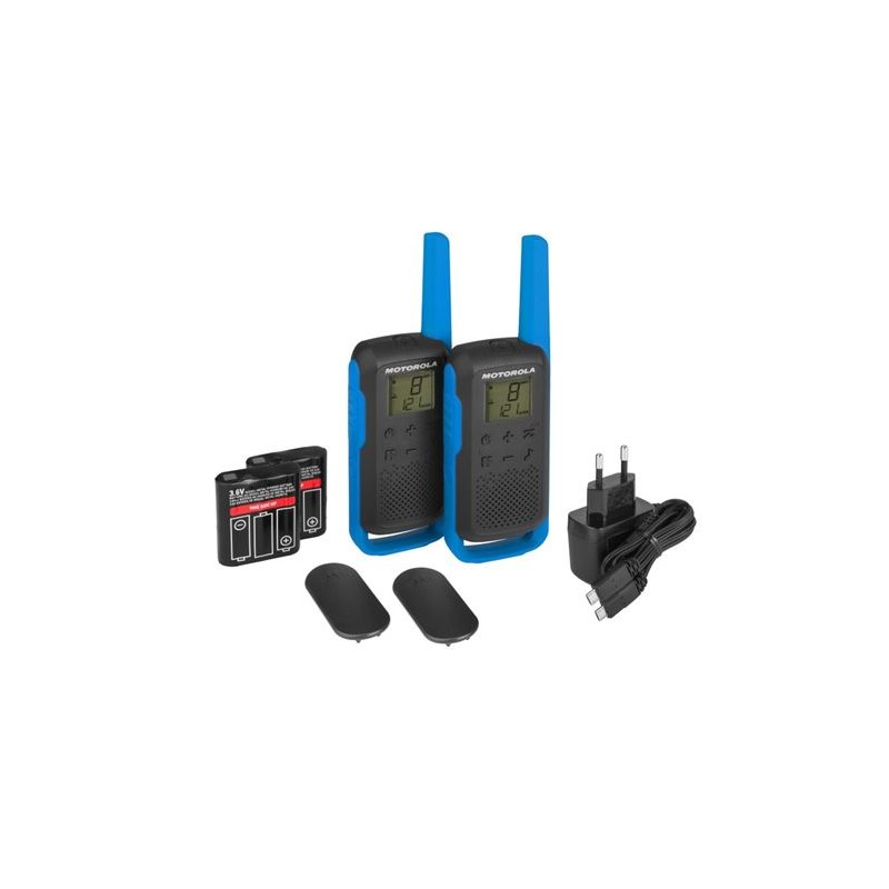 PACK 2 WALKIE-TALKIE MOTOROLA T62 8KM...