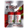 PACK 2 PCS PILAS ALCALINAS LR14C ELBAT - EB0322