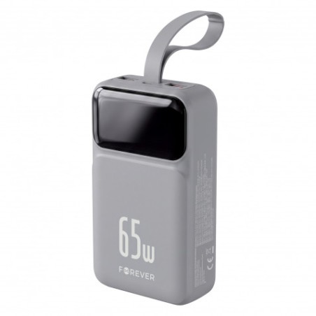 BATERIA EXTERNA 20000MAH 65W FOREVER VIBE-TB65 PLATA FOREVER