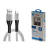 CABLE HQ USB A MICRO USB 1 METRO 3A PLATA CROMAD - CR0996