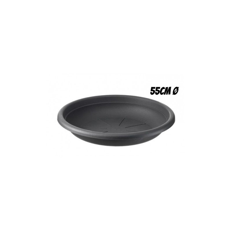 PLATO PARA MACETA 55CM ANTRACITA...