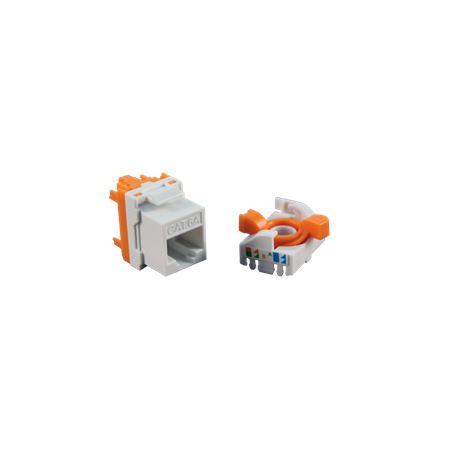 CONECTOR HEMBRA RJ45 CAT6 UTP TOOLESS ROTARY 180º CROMAD - CR0990