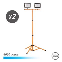 FOCO LED TRIPODE 2 X 50W 6500K ELBAT - EB0319