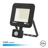 FOCO LED SERIE SLIM 30W CON SENSOR 6500K COLOR NEGRO ELBAT - EB0312