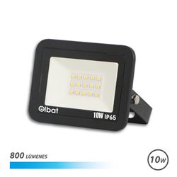FOCO LED SERIE SLIM 10W 6500K COLOR NEGRO ELBAT - EB0306