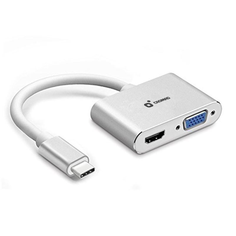 ADAPTADOR TIPO C - HDMI Y VGA CROMAD - CR0983