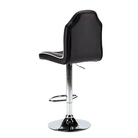 TABURETE GAMING RACING NEGRO/BLANCO MUVIP - MV0197-1