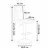 TABURETE GAMING RACING NEGRO/BLANCO MUVIP - MV0197-3