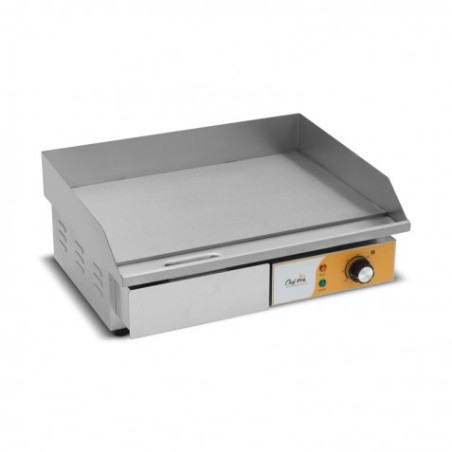 PLANCHA ELÉCTRICA PROFESIONAL SUPERFICIE LISA 3000W CHEF PRO