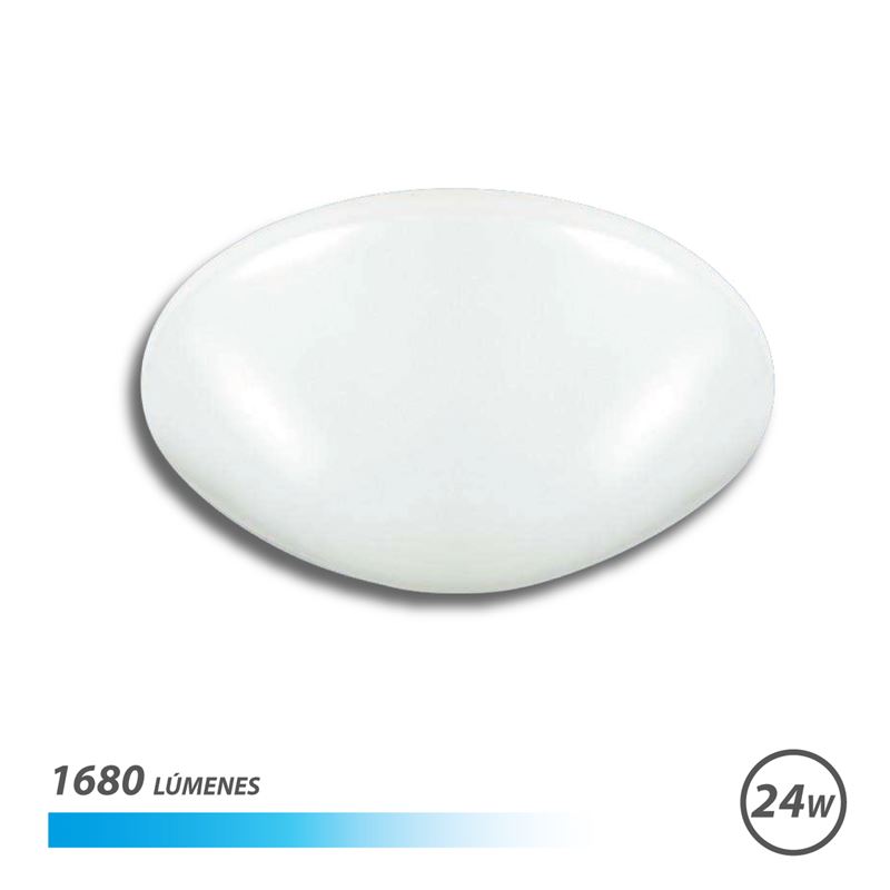 APLIQUE LED TECHO OVALADO 24W LUZ FRIA ELBAT - EB0290
