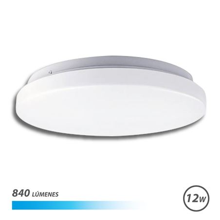 APLIQUE LED TECHO REDONDO 12W LUZ FRIA ELBAT - EB0285