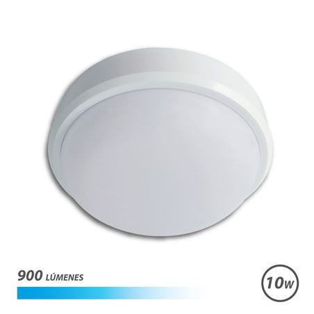 APLIQUE LED REDONDO EXTERIOR 10W LUZ FRIA ELBAT - EB0291