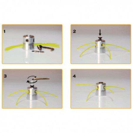 CABEZAL UNIVERSAL DE ALUMINIO PARA DESBROZADORAS CON HILO BLIM