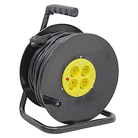 ENROLLADOR DE CABLE 25 METROS CABLE 3X1.5MM ELBAT - EB0274