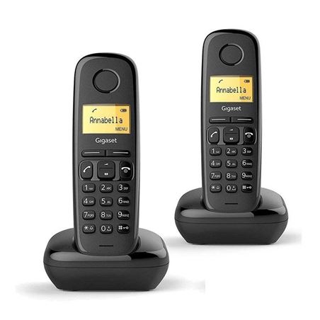 TELÉFONO DECT GIGASET A170 DÚO NEGRO (BASE+SUP) - A170DUO