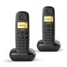 TELÉFONO DECT GIGASET A170 DÚO NEGRO (BASE+SUP) - A170DUO