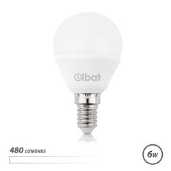 BOMBILLA LED G45 | 6W | 480LM | E14 | LUZ BLANCA | ELBAT - EB0264