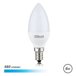 BOMBILLA LED C37 | 6W | 480LM | E14 | LUZ FRIA | ELBAT - EB0262