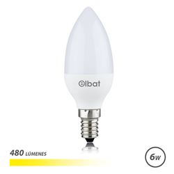 BOMBILLA LED C37 | 6W | 480LM | E14 | LUZ CALIDA | ELBAT - EB0260