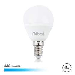 BOMBILLA LED G45 | 6W | 480LM | E14 | LUZ FRIA | ELBAT - EB0265
