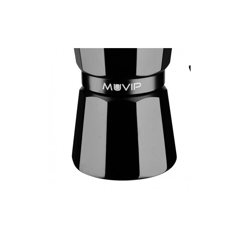 CAFETERA 6 TAZAS ALUMINIO NEGRO MATE...
