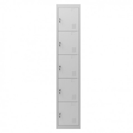 TAQUILLA METÁLICA 5 PUERTAS 1800X300X500MM CROMAD