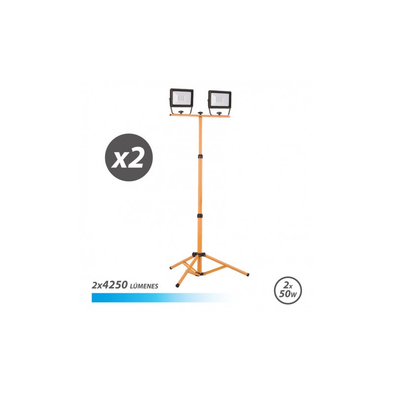 FOCO LED TRIPODE 2 X 50W 6500K ELBAT