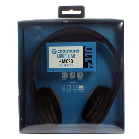 AURICULAR + MICROFONO Z110 NEGRO COOLSOUND - CS0173-1