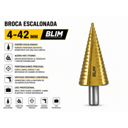 BROCA ESCALONADA 4-42 mm. BLIM