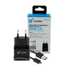 PACK CARGADOR CORRIENTE 2.1A + CABLE TIPO C 2.0 CROMAD - CR0913-3