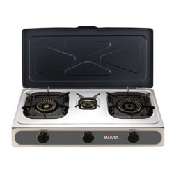COCINA GAS INOX 3 FUEGOS...