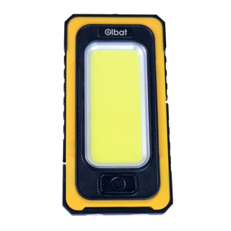 LINTERNA LED SOLAR RECARGABLE | GANCHO E IMÁN | COB 10W 800LM ELBAT