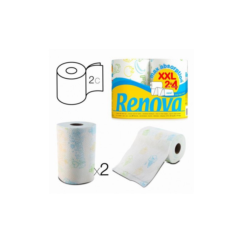 PACK 2 ROLLOS PAPEL DE COCINA...