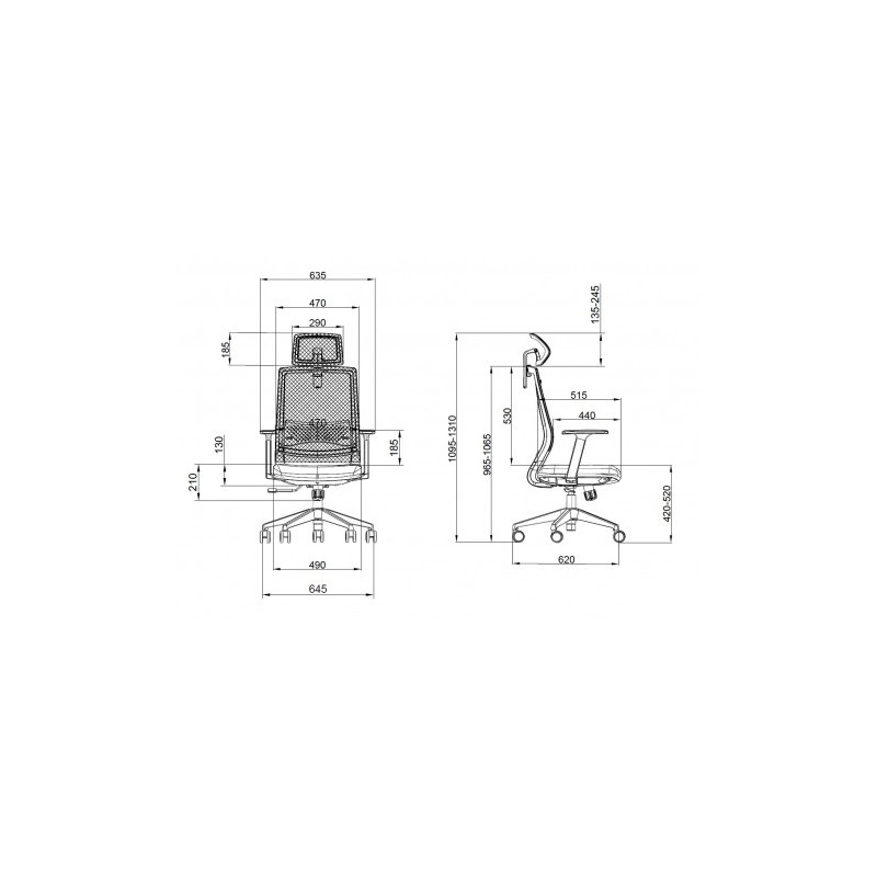 SILLA OFICINA GAMA SENIOR SE1000 CROMAD