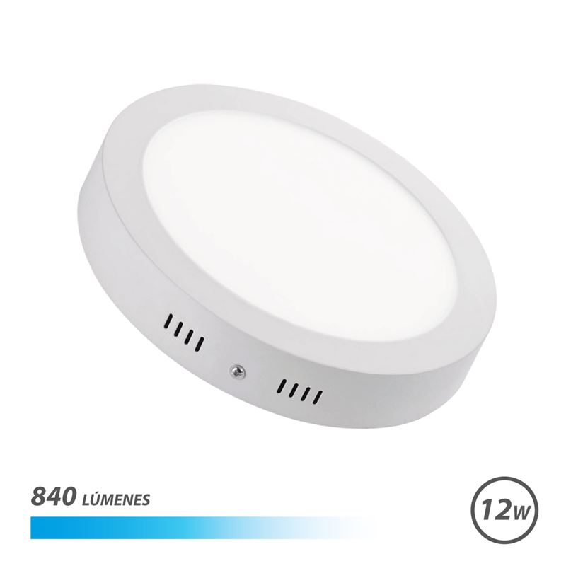 DOWNLIGHT CIRCULAR SOBRE PARED LED 12W LUZ FRIA ELBAT - EB0234