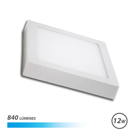 DOWNLIGHT CUADRADO SOBRE PARED LED 12W LUZ FRIA ELBAT - EB0236