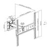 SOPORTE CON BRAZO TV LED, LCD 32"-65" CROMAD - CR0909-1