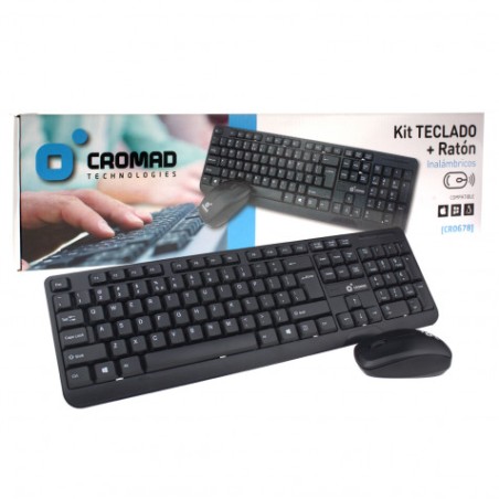 KIT TECLADO + RATÓN INALÁMBRICOS CROMAD