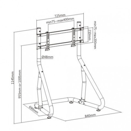 STAND PARA UN TELEVISOR RACING SIMULATOR COCKPIT SEAT CROMAD